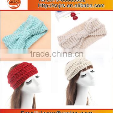 Wholesale cheap handmake women knitting wide headband custom winter headband