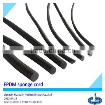 outstanding quality epdm rubber foam sponge cord/strip(EPDM,silicone)