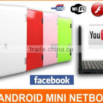 7 android 4.0 wifi mini netbook via 8850 arm cortex a9 1.2GHz 512M/4G