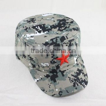 MTH001B Soft cheap military caps New pentagrams embossed camo hat