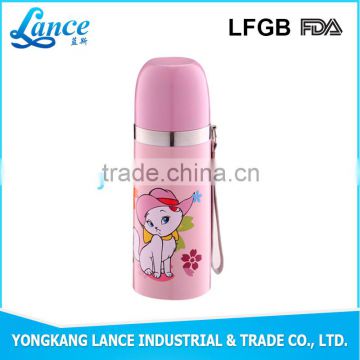 Hottest new products thermal transfer bottle with cartoon pattern
