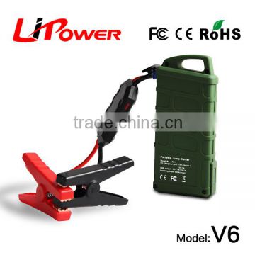 high capacity 12000mAh 12v lithium ion battery jump starter car jumper cable with battery cable