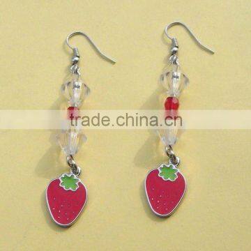 strawberry earring