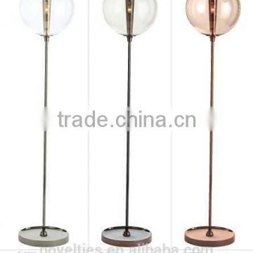 House & Indoor & Furniture & Lighting Rose Gold Glass Globe Floor Lamp