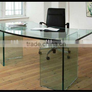 3mm-19mm bend glass manufacturer for office table