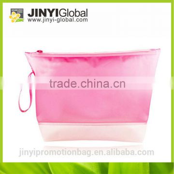 Waterproof Pink Floral Cosmetic Makeup bag /2014 fashion cosmetic bag