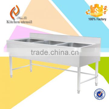 commercial kitchen equipment large stainless steel sink stand with drainer