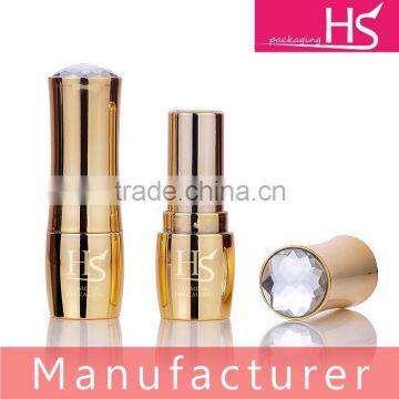 diamond golden lipstick container