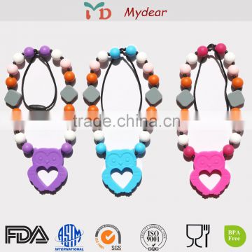 Fashion Silicone Green Necklaces Jewelry for Mom