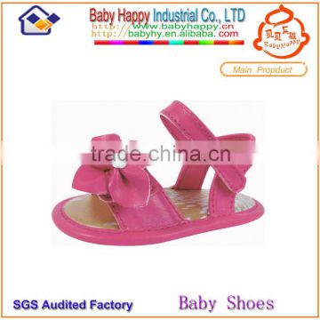 wholesale hot selling non-slip cool hot pink flower cheap baby girl sandals