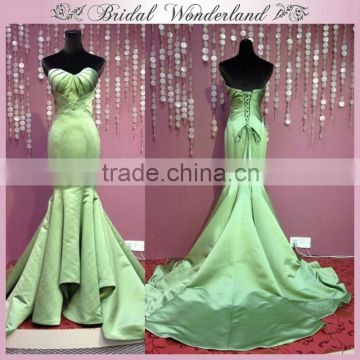 Best quality sexy lime green mermaid evening dress