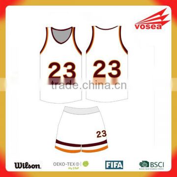 Wholeslae Custom Dri fit jersey and short design basketball jersey