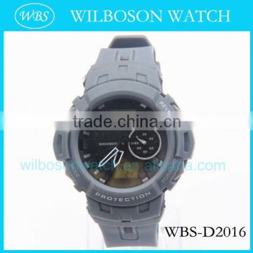 Gray color 3 ATM waterproof promotional digital mens watches