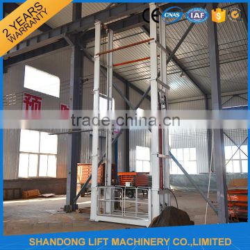 electric hydraulic vertical construction guide rail elevator