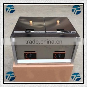 Small Model Stainless Steel Gas Double Fryer