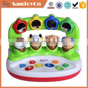 Amazing zoo plastic baby learning toys with music and light