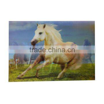 2 changing flip effect pp plastic 3d horse painting