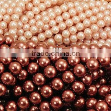 half round pearl plastic beads