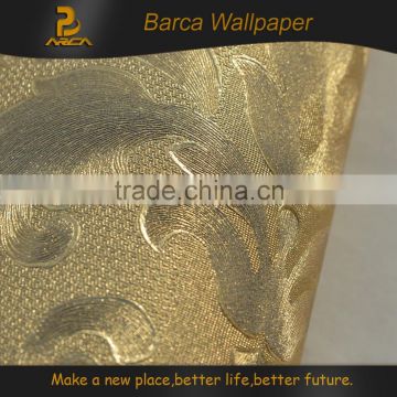 Traditional European stylistic mural embossed wallpaper