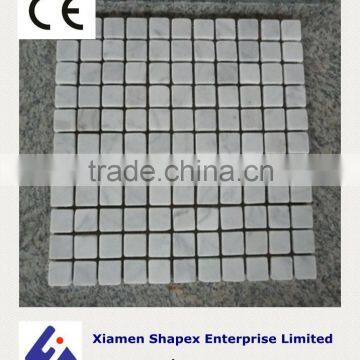 Bangladesh white marble mosaic tile with good price