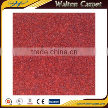 Dark red fine denier 100% polyester wall to wall wedding floor carpet