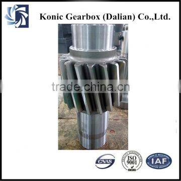 High working efficiency OEM precision helical gear shaft with strength assembly metallurgical industry