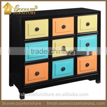 Modern Wooden Chest with Drawers for Living Room
