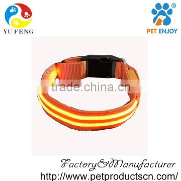 pet-5000 led dog collar ,pet collar led flashing rechargeable for dogs