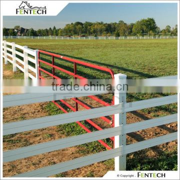 Fentech White Flex Rail Fence with Steel Wire for Horse