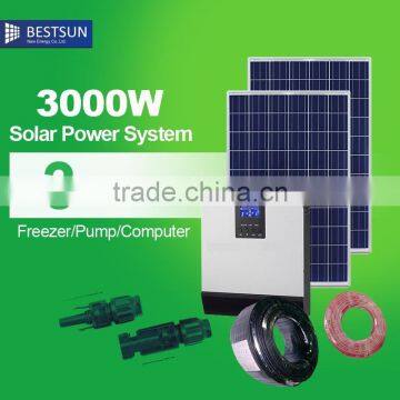 2016 Professional manufacturer lithium battery solar energy system with LED lights for home portable solar power system 3kw