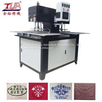 Automatic press silicone emboss on fabric embosser machine
