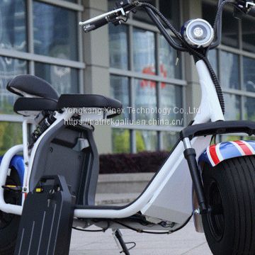 18 inch fat tire electric scooter 1500w citycoco  battery pack removable