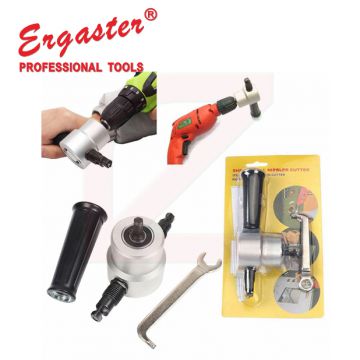 Nibble Metal Cutting Double Head Sheet Nibbler Saw Cutter Tool Drill Attachment :yun@gasttools.com   @ergaster tools
