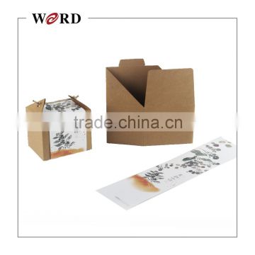 high quality recyclable food custom kraft folding packaging paper box