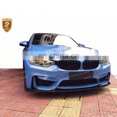 3D style carbon fiber small body kit for bnw F32 M4 4 series CF front & rear lip
