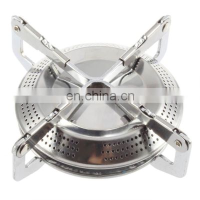Outdoor Stainless Steel Single Picnic Flat Gas Stove Manufacturers China BBQ Burner Cookware Backpacking Picnic Camping