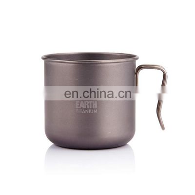 GiNT 440ML Outdoor Camping Portable Light Weighted 100% Titanium Cup Coffee Mug with Good Quality
