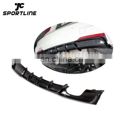 P Style Carbon Rear Diffuser for BMW F30 M Sport 12-17 Dual exhaust one outlet