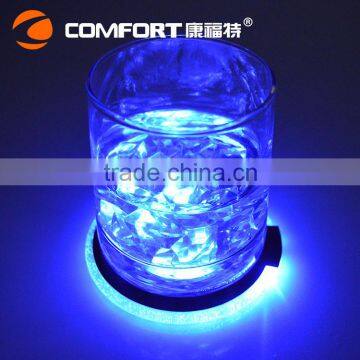 New product colorful flashing waterproof LED cup coaster