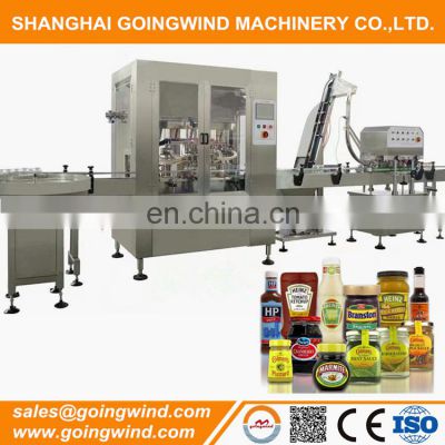 Automatic condiment filling machine auto peri peri sauce bbq paste bottling packing line machinery cheap price for sale
