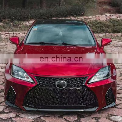 For Lexus IS 2006 2007 2008 2009 2010 2011 2012 change to 2021 model body kit with front bumper assembly Grille