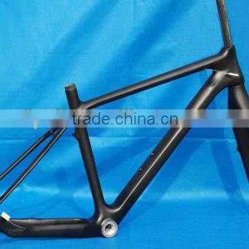 FLX-FR-207 Full Carbon Matt Matte Mountain Bike MTB 26er BSA Frame and Fork 17" , 19" , 21"