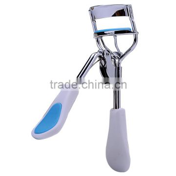 eyelash curler blue silicone pad plastic handle