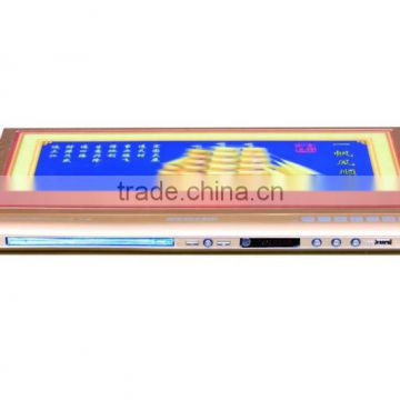 Golden color dvd player with 3D picture