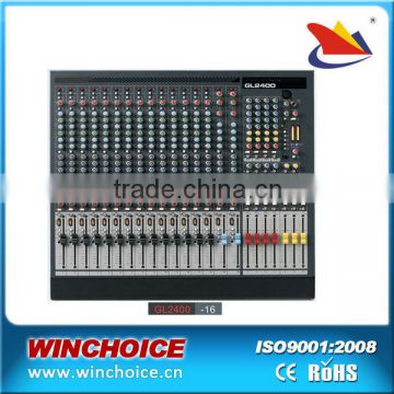 GL2400-16 16 input channels professional audio mixer
