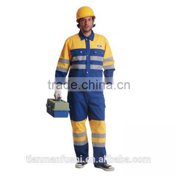 2015 High Quality Reflective Workwear Suit Customed High Visibility Working Clothes For Men OEM ODM Factory Uniform