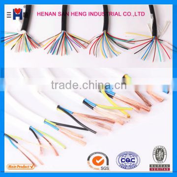 Hot sale 450/750V h05vv-f 3g1.5mm2 power cords,Copper core PVC insulated electric wire