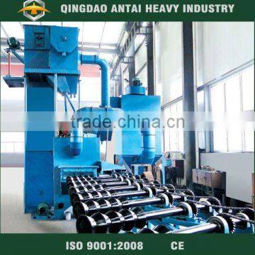 QG series steel pipe inner/outer wall shot blasting machine