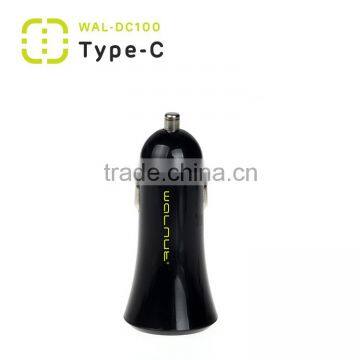 Walnut 3A Type c car charger with 2.4A output