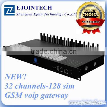 Ejointech 32 port128 sim cards gsm goip gateway automatic switch card